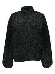 ONLY & SONS Kurtka polarowa w kolorze ciemnozielono-czarnym rozmiar: XXL. Zielone kurtki Only & Sons, xxl, bez wzorów, z polaru, bez kaptura. Za 70.24 zł.