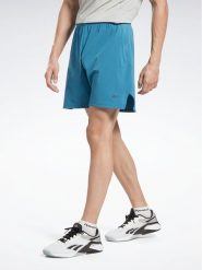 Reebok Szorty sportowe Strength 3.0 Shorts HS5938 Niebieski. Niebieskie krótkie spodenki sportowe Reebok, m, bez wzorów, z syntetyku. Za 129.99 zł.