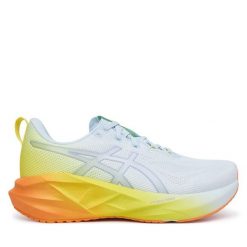 Buty do biegania Asics. Niebieskie buty do biegania ASICS, bez wzorów, bez zapięcia, do biegania. Za 679.99 zł.