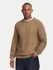 HUGO Sweter Simoh 50566762 Brązowy Regular Fit. Brązowe swetry rozpinane Hugo, m, bez wzorów, z bawełny, bez kołnierzyka, bez ramiączek. Za 549.99 zł.