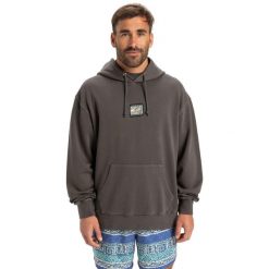Bluza z kapturem dla Mężczyzn GLOBAL HEAT Czarny. Czarne bluzy z kapturem Quiksilver, m, bez wzorów, z bawełny, z kapturem. Za 339.99 zł.