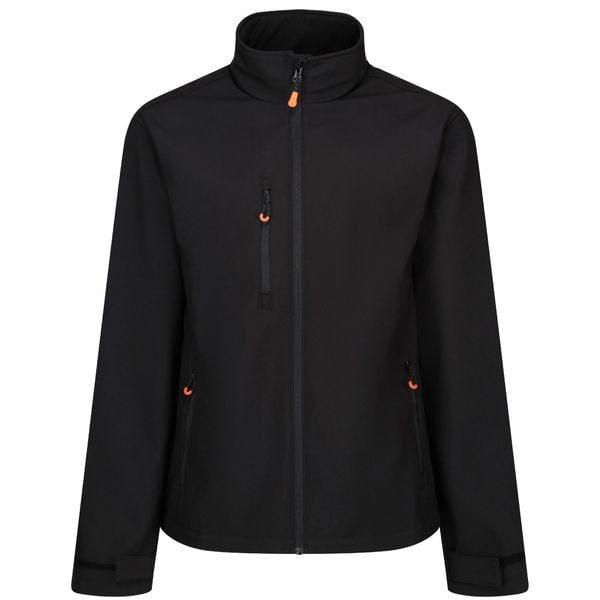 Męska Ocieplana Kurtka Soft Shell Thermogen. Czarne kurtki Regatta, m, bez wzorów, z materiału, bez kaptura. Za 364.99 zł.