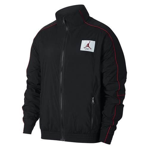 Kurtka uniwersalna męska Nike Jordan Flight Warmup Jacket. Czarne kurtki Nike, m, z aplikacjami, z materiału, bez kaptura. Za 543.00 zł.