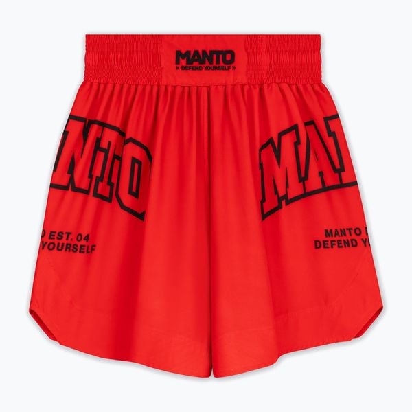 Spodenki bokserskie męskie MANTO Varsity. Czerwone szorty Manto, m, bez wzorów, sportowe. Za 189.99 zł.