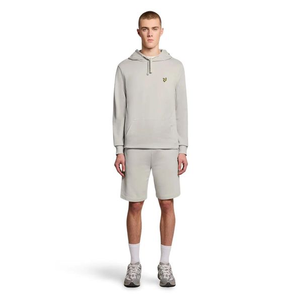 Spodenki dresowe Lyle & Scott. Brązowe krótkie spodenki sportowe LYLE AND SCOTT, l, bez wzorów, z bawełny. Za 260.20 zł.