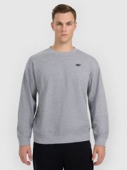 4F Bluza dresowa nierozpinana bez kaptura męska - szara L. Szare bluzy 4F, l, bez wzorów, z dresówki, bez kaptura. Za 99.99 zł.