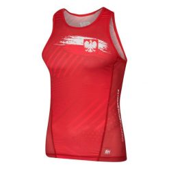 Koszulka do biegania męska bez rękawów EXTREME HOBBY POLSKA PRIME. Czerwone bezrękawniki EXTREME HOBBY, m, bez wzorów, z elastanu, bez ramiączek, do biegania. Za 139.00 zł.