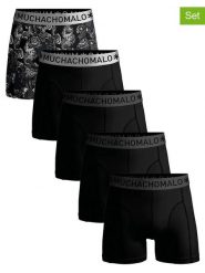 Muchachomalo Bokserki (5 par) w kolorze czarnym rozmiar: XXL. Czarne bokserki MUCHACHOMALO, xxl, bez wzorów. Za 162.95 zł.