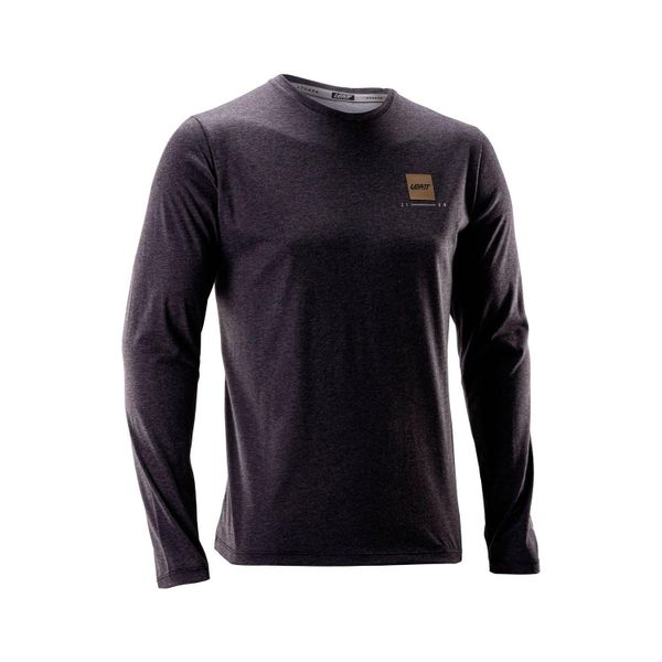 Longsleeve rowerowy męski Leatt MTB Gravity 3.0. Czarne bluzki z długim rękawem LEATT, m, bez wzorów, bez kołnierzyka, bez ramiączek. Za 249.99 zł.