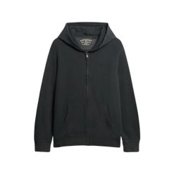 Klasyczna bluza z kapturem zapinana na zamek Superdry Essential. Brązowe bluzy z kapturem Superdry, m, bez wzorów, z kapturem. Za 342.35 zł.