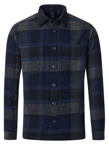 CASAMODA Kurtka koszulowa w kolorze granatowym rozmiar: 5XL. Niebieskie kurtki CASAMODA, xl, bez wzorów, z wełny, bez kaptura. Za 173.99 zł.