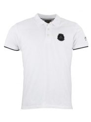 Peak Mountain Koszulka polo w kolorze białym rozmiar: XL. Białe koszulki polo Peak Mountain, xl, bez wzorów, z bawełny, bez kołnierzyka, bez ramiączek. Za 86.99 zł.