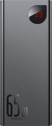 Baseus Power Bank Adaman Metal 20000mAh PD QC 3.0 65W 2 x USB + USB-C + micro USB czarny. Czarne powerbanki . Za 189.90 zł.