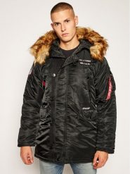 Alpha Industries Kurtka zimowa N3B Airborne 188141 Czarny Regular Fit. Czarne kurtki Alpha Industries, na zimę, m, bez wzorów, z syntetyku, bez kaptura. Za 839.99 zł.