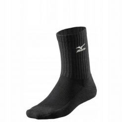 Męskie siatkarskie skarpety Mizuno VB Volley Medium Sock. Czarne skarpety Mizuno, bez wzorów, z bawełny. Za 52.95 zł.