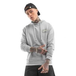 Męska bluza dresowa z kapturem Lifestyle Siroko Cumbre. Szare bluzy z kapturem SIROKO, l, bez wzorów, z bawełny, z kapturem. Za 78.00 zł.