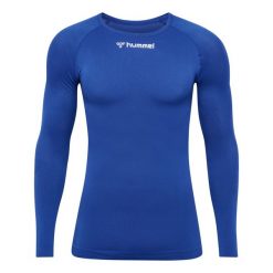 Koszulka z długim rękawem Hummel Comfort 2.0. Niebieskie bluzy Hummel, m, bez wzorów, z poliamidu, bez kaptura. Za 174.50 zł.