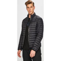 Trussardi Jeans - Kurtka. Niebieskie kurtki TRUSSARDI JEANS, s, bez wzorów, z jeansu, bez kaptura. Za 799.90 zł.