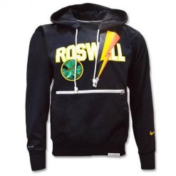Bluza sportowa męska Nike Roswell Rayguns Premium Drifit. Czarne bluzy z kapturem Nike, m, z aplikacjami, z bawełny, z kapturem. Za 605.00 zł.
