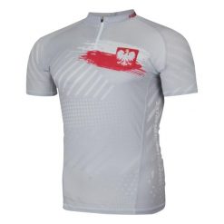 Koszulka biegowa męska z zamkiem i krótkim rękawem EXTREME HOBBY POLSKA PRIME. Białe odzież kompresyjna EXTREME HOBBY, m, bez wzorów, z elastanu, do biegania. Za 169.00 zł.
