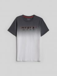 4F T-shirt regular z nadrukiem męski - biały L. Białe t-shirty 4F, l, bez wzorów, z bawełny, bez kołnierzyka, bez ramiączek. Za 89.99 zł.
