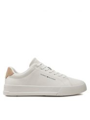 Tommy Hilfiger Sneakersy Th Court Leather Grain Ess FM0FM05297 Écru. Buty sportowe casual Tommy Hilfiger, bez wzorów, ze skóry, bez zapięcia. Za 379.99 zł.