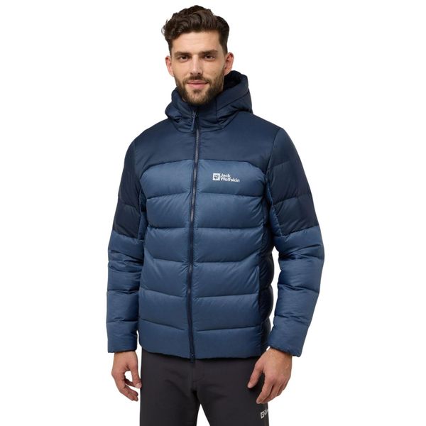 Kurtka turystyczna męska Jack Wolfskin Nebelhorn. Niebieskie kurtki Jack Wolfskin, na zimę, m, bez wzorów, z poliesteru, z kapturem. Za 991.00 zł.
