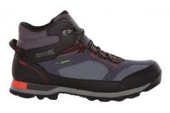 Buty trekkingowe męskie Regatta Blackthorn Evo wodoodporne. Szare buty turystyczne Regatta, bez wzorów, z materiału, bez zapięcia, trekkingowe. Za 258.49 zł.