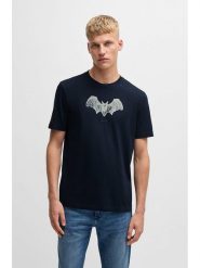 BOSS Orange Koszulka w kolorze granatowym rozmiar: 3XL. Niebieskie bezrękawniki BOSS Orange, xl, bez wzorów, z bawełny, bez kołnierzyka, bez ramiączek. Za 132.67 zł.