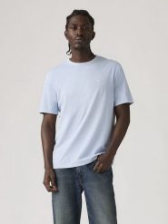 Levi's Koszulka w kolorze błękitnym rozmiar: M. Niebieskie bezrękawniki Levi's®, m, bez wzorów, z bawełny, bez kołnierzyka, bez ramiączek. Za 69.45 zł.