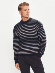 Boss Sweter 50523580 Granatowy Regular Fit. Niebieskie swetry rozpinane Boss, m, bez wzorów, z syntetyku, bez kołnierzyka, bez ramiączek. Za 419.99 zł.