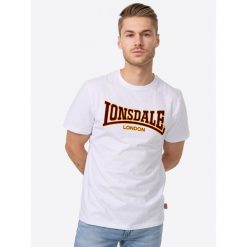 T-shirt o wąskim kroju Lonsdale Classic. Białe t-shirty sportowe Lonsdale, bez wzorów, bez ramiączek. Za 184.00 zł.