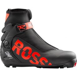 Buty do nart biegowych ROSSIGNOL COMP Junior combi styl klasyczny. Czarne buty do biegania Rossignol, bez wzorów, bez zapięcia, do biegania. Za 490.00 zł.