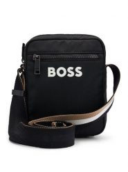 BOSS Saszetka Catch 3.0 Ns Zip 50511961 Czarny. Czarne torby na ramię Boss, bez wzorów, z materiału, bez dodatków. Za 319.99 zł.