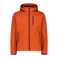 Kurtka Męska Softshell CMP POM. Kurtki CMP, l, bez wzorów, z materiału, z kapturem. Za 329.99 zł.