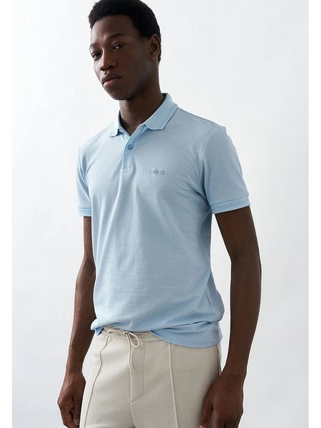 Hugo Boss Fashion Koszulka polo w kolorze błękitnym rozmiar: XXL. Niebieskie koszulki polo Hugo Boss Fashion, xxl, bez wzorów, z bawełny, bez kołnierzyka, bez ramiączek. Za 201.55 zł.