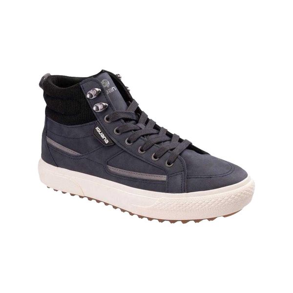 Trampki Męskie Romi Mid. Czarne trampki IGUANA, m, bez wzorów, bez zapięcia. Za 251.97 zł.