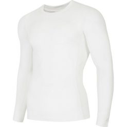 Longsleeve treningowy męski TSMLF401 - BIAŁY. Bielizna termoaktywna marki 4F. W wyprzedaży za 69.99 zł.