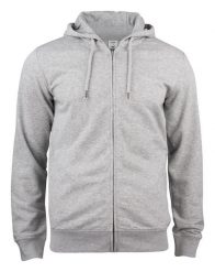 Clique Premium OC Hoody Full Zip - bluza z kapturem z bawełny organicznej. Szare bluzy z kapturem CLIQUE, m, bez wzorów, z bawełny, z kapturem. Za 293.24 zł.
