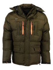 Geographical Norway Kurtka zimowa "Basilboli" w kolorze khaki rozmiar: XXL. Brązowe kurtki Geographical Norway, na zimę, xxl, bez wzorów, bez kaptura. Za 362.85 zł.