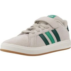 Buty ADIDAS GRAND COURT 00S EL Beżowy. Brązowe buty turystyczne Adidas, bez wzorów, z materiału, bez zapięcia, na fitness i siłownię. Za 229.30 zł.