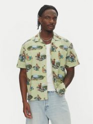 Element Koszula Sbxe Camp ELYWT00171 Zielony Regular Fit. Zielone koszule Element, m, bez wzorów, z bawełny, bez kołnierzyka, bez ramiączek. Za 339.99 zł.