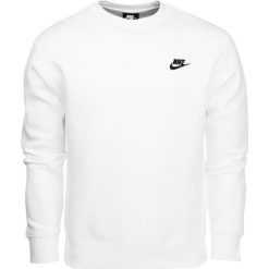 Bluza sportowa męska Nike Sportswear Club. Białe bluzy bez kaptura Nike, m, bez wzorów, bez kaptura. Za 184.00 zł.