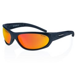 Okulary przeciwsłoneczne MILITARY MARINES Matt Black Red REVO + ETUI. Czarne okulary przeciwsłoneczne OPC. Za 179.99 zł.