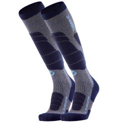Skarpety narciarskie czlowiek Therm-ic Ski Merino Reflector Men wysokosc kolano. Niebieskie skarpety THERM-IC, bez wzorów, z elastanu. Za 199.00 zł.