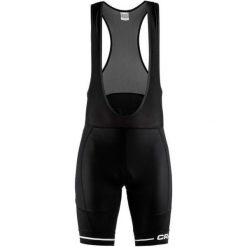 Craft Spodenki Rowerowe Męskie Rise Bib, Czarno-Biały Xl. Krótkie spodenki sportowe marki Craft. W wyprzedaży za 199.00 zł.