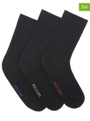 Puccini Skarpety (3 pary) w kolorze czarnym rozmiar: 39-42. Czarne skarpety Puccini, bez wzorów. Za 43.68 zł.