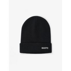 MANTO czapka zimowa BASE. Czarne czapki zimowe Manto, bez wzorów. Za 89.00 zł.