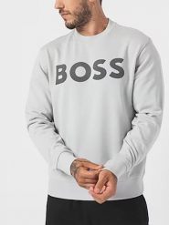 Hugo Boss Underwear Bluza w kolorze jasnoszarym rozmiar: XL. Szare bluzy Hugo Boss Underwear, xl, bez wzorów, z bawełny, bez kaptura. Za 293.59 zł.