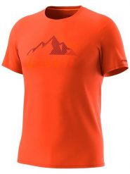 DYNAFIT Koszulka funkcyjna "TRANSALPER GRAPHIC" w kolorze pomarańczowym rozmiar: M. Pomarańczowe t-shirty sportowe Dynafit, bez wzorów, z materiału, bez ramiączek, outdoorowe. Za 145.94 zł.